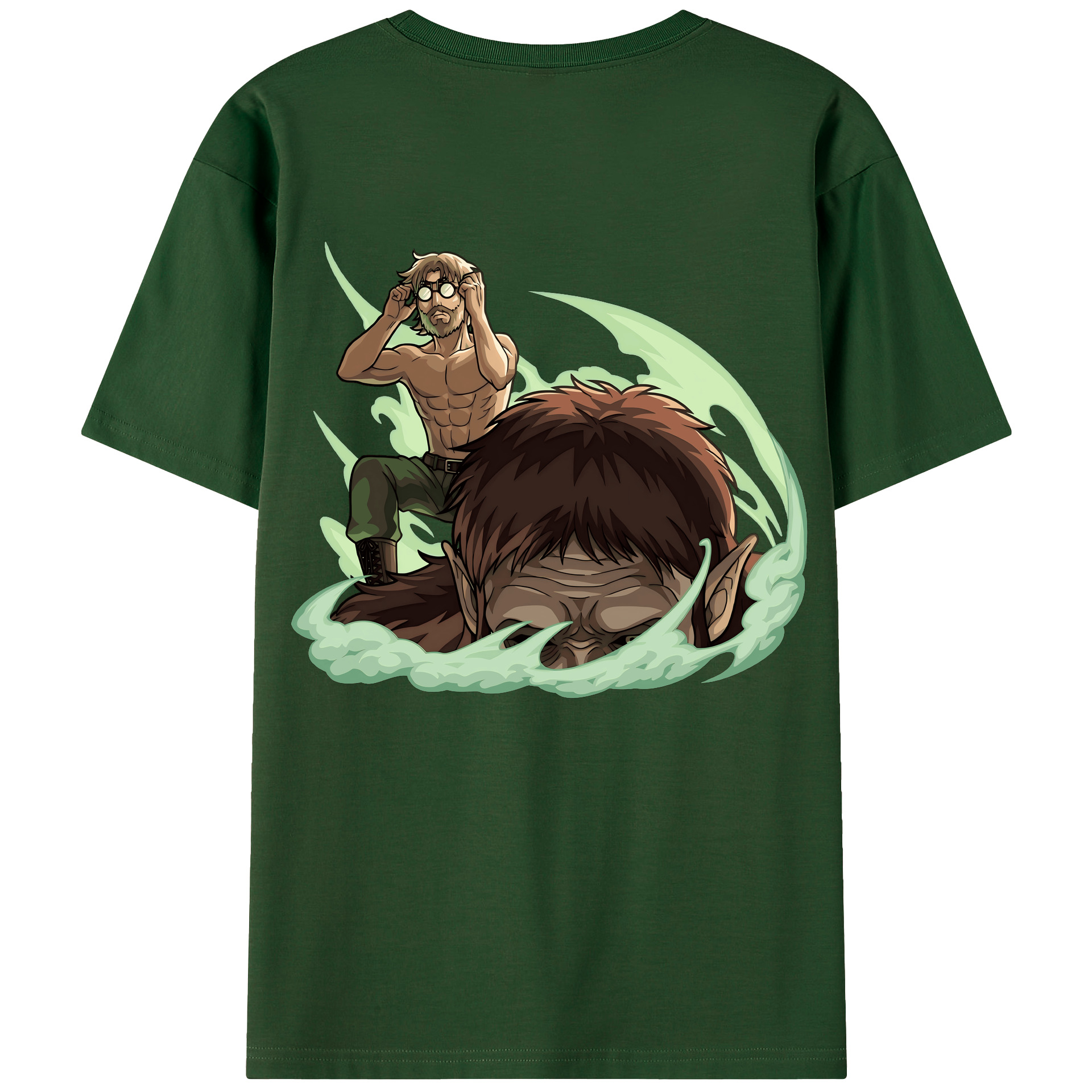 （画像用） 進撃の巨人 Attack on Titan 綿100％半袖Tシャツ（背面プリント）